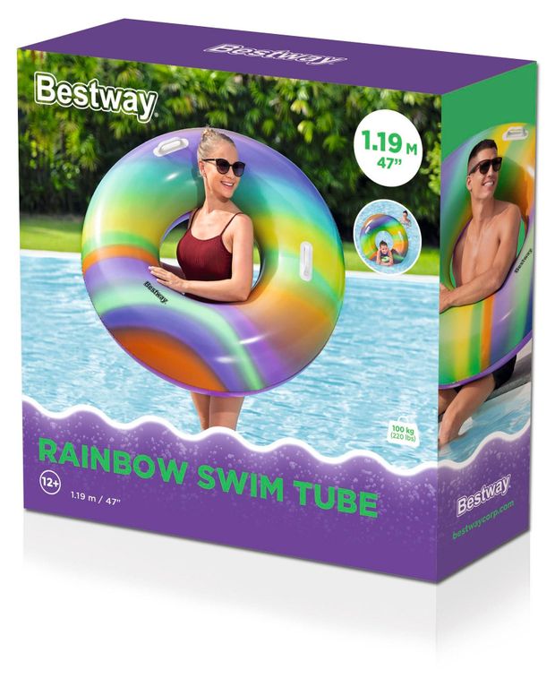 Круг надувной BESTWAY Rainbow 119 см 800₽