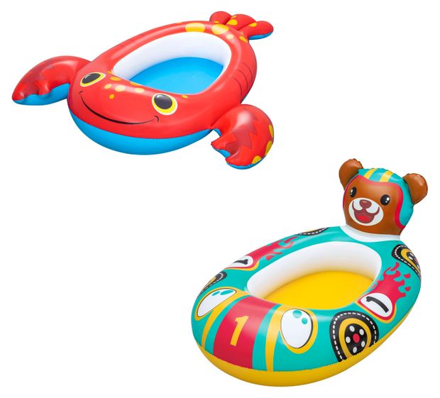 Лодочка надувная детская для плавания BESTWAY Splash Buddy, 117х116 см в ассортименте