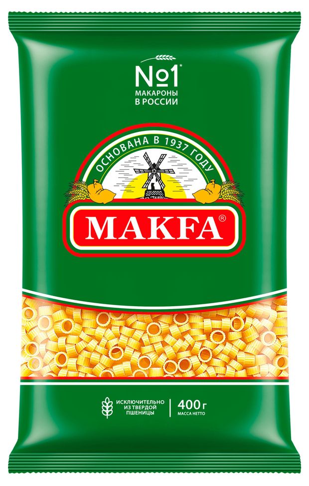 Макаронные изделия Makfa кольца 400 г 50₽