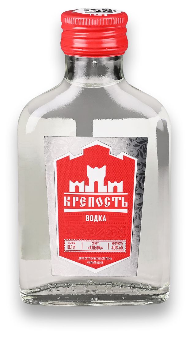 Алкоголь (самовывоз) Водка Крепость Россия, 0,1 л