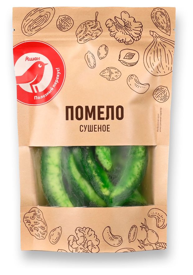 Помело сушеное АШАН Красная птица цукаты, 150 г