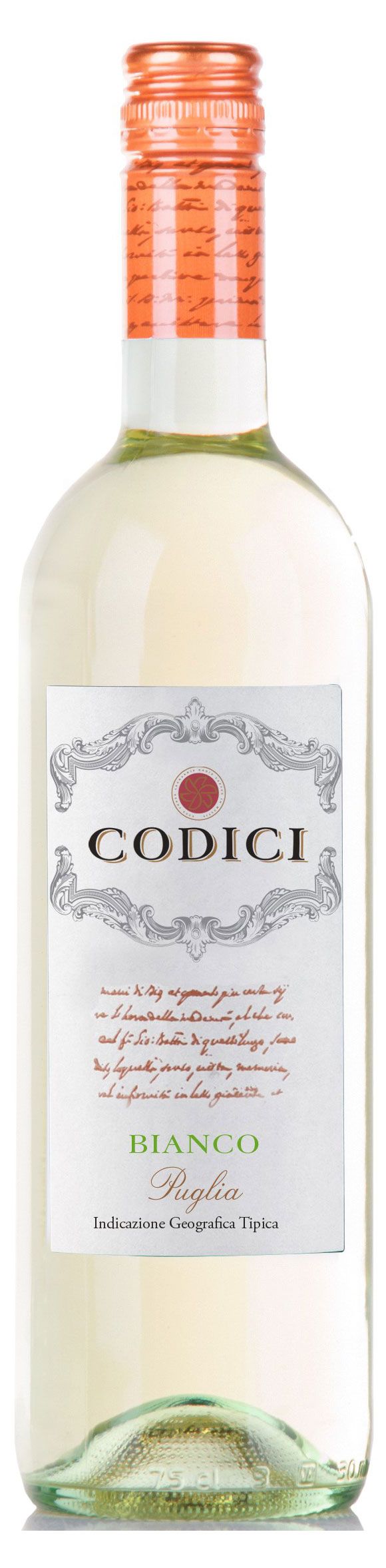 Вино Codici Bianco Puglia IGT белое полусухое Италия, 0,75 л
