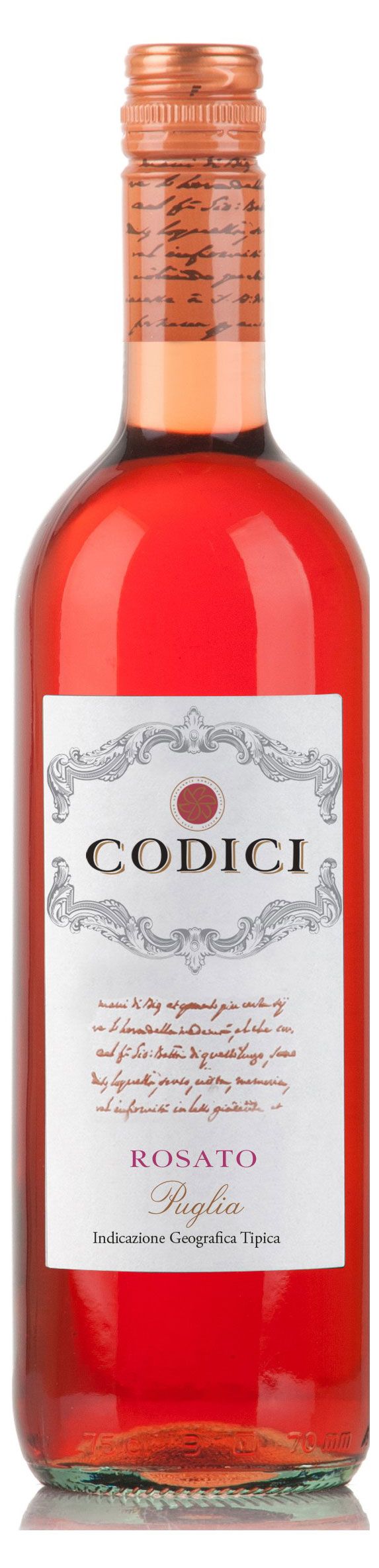 Вино Codici Rosato Puglia розовое полусухое Италия, 0,75 л