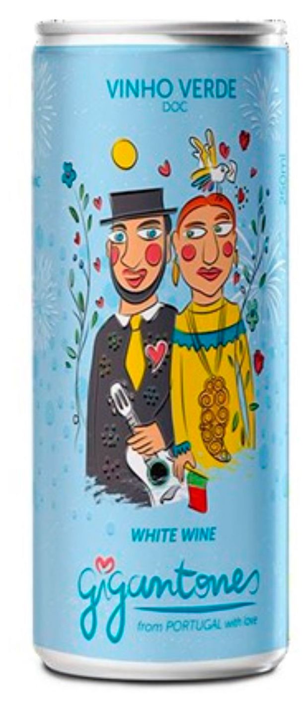 Вино Gigantones Vinho Verde белое полусухое Португалия, 0,25 мл