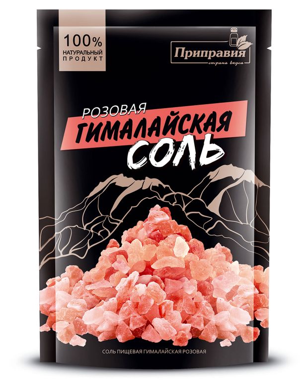 Соль пищевая Приправия гималайская розовая 200 г 60₽