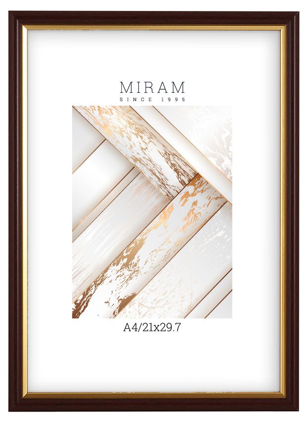 Фоторамка Мирам А4 коричневая, 21х29,7 см