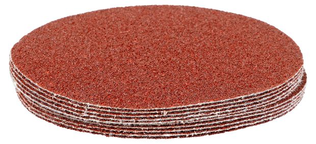 Круг абразивный MATRIX на ворсовой подложке Р40 125 мм, 10 шт