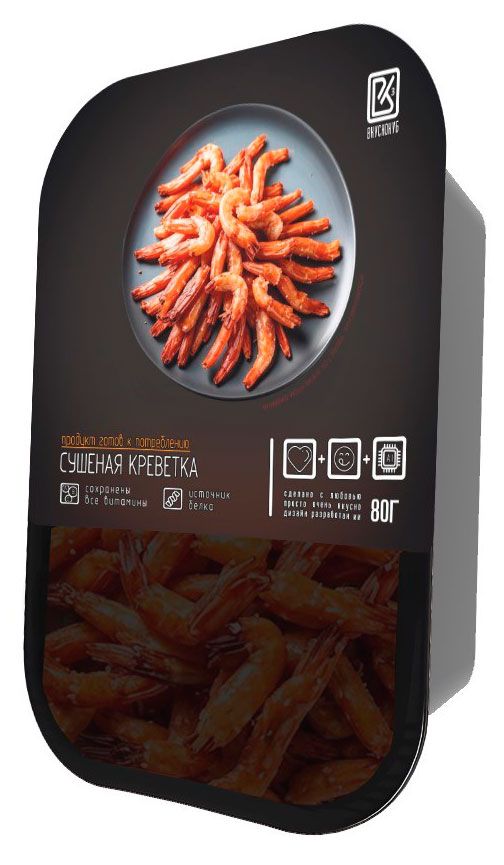Чипсы, снеки, сухофрукты Креветка сушеная ВКУСНОКУБ, 20 г