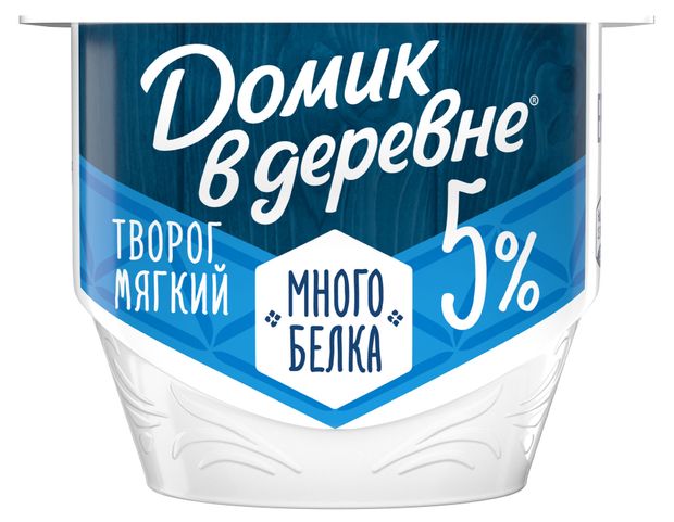 Творог мягкий Домик в деревне 5% БЗМЖ, 150 г