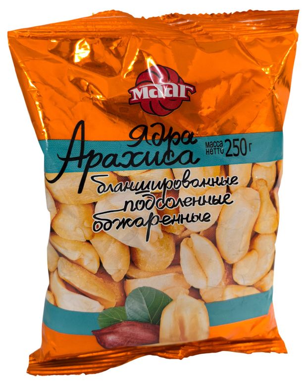 Арахис МААГ обжаренный с солью, 250 г