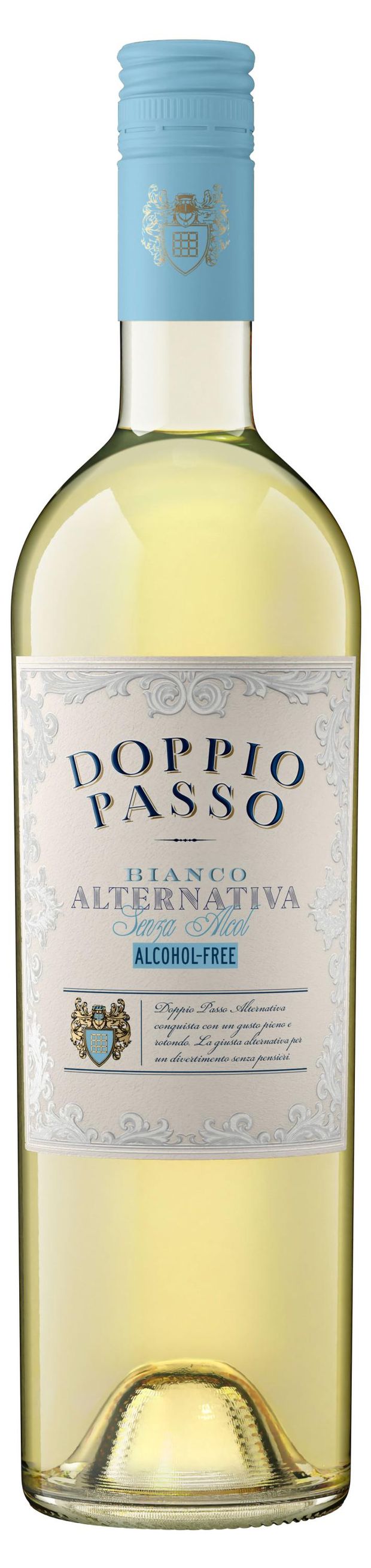 Вино Doppio Passo Bianco белое сладкое безалкогольное Италия, 0,75 л