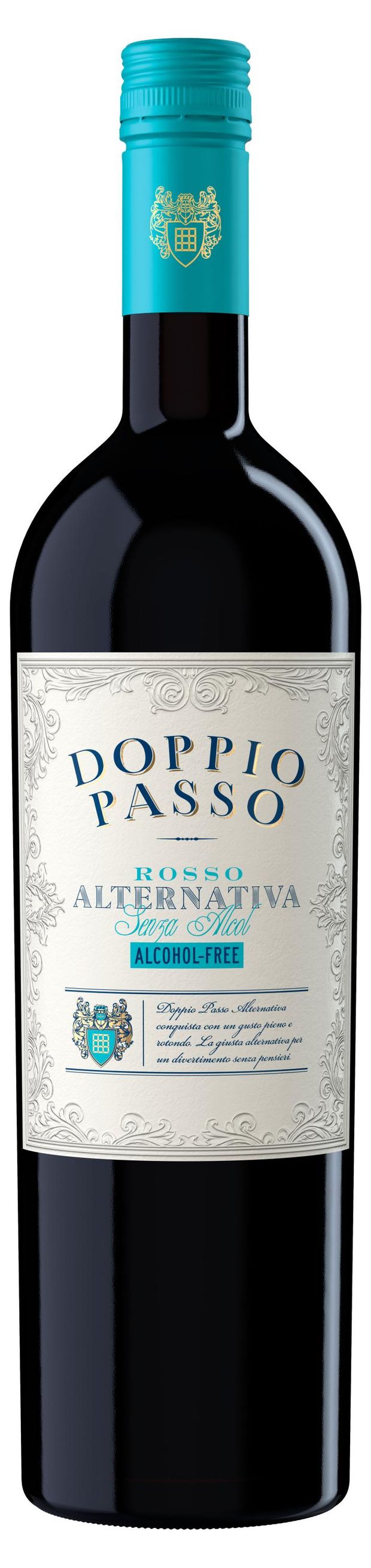 Вино Doppio Passo Rosso красное сладкое безалкогольное Италия, 0,75 л