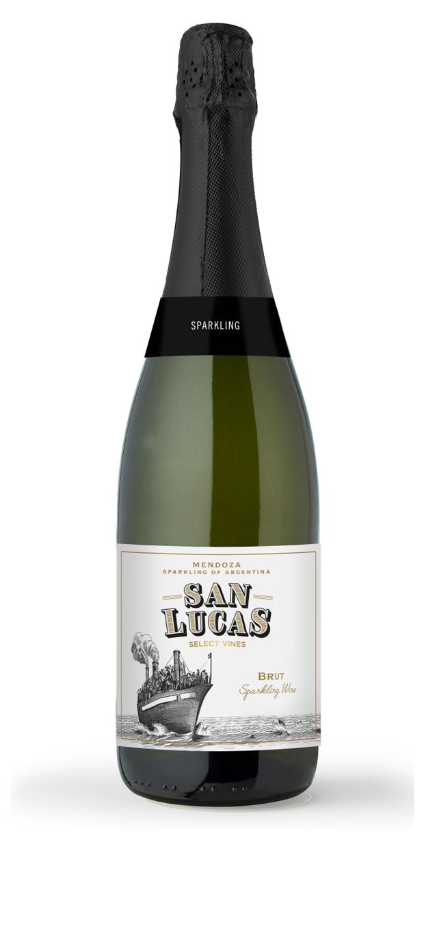 Игристое вино San Lucas белое брют Аргентина, 0,75 л
