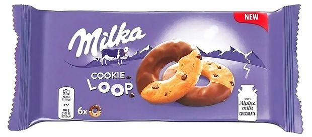 Печенье Milka Cookie Loop Венгрия, 132 г