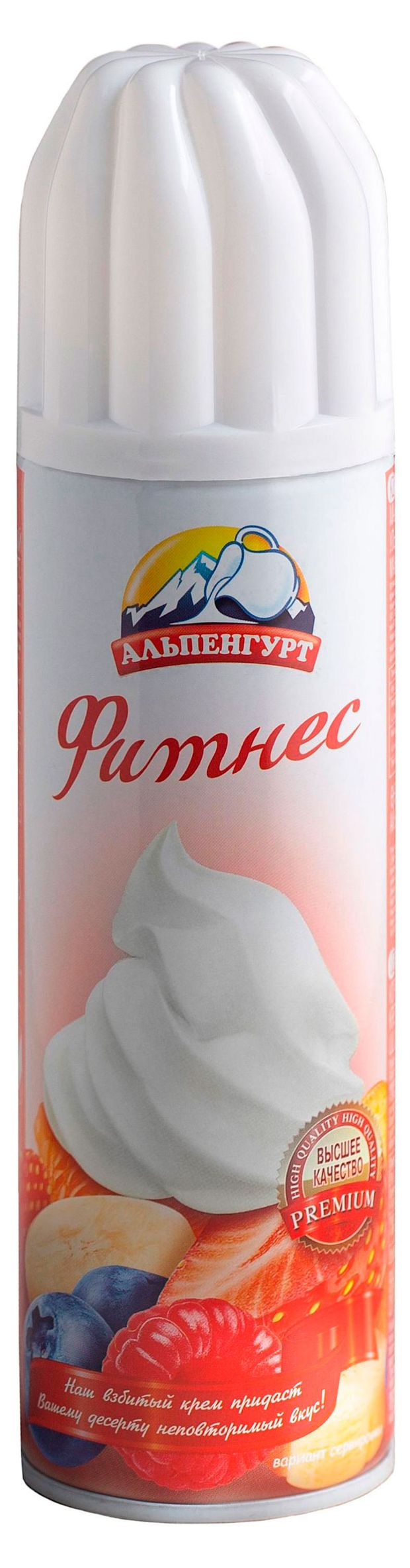 Крем взбитый Альпенгурт Фитнес на растительных маслах 24%, 250 г