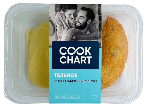 Тельное жареное Cook Chart с картофельным пюре 220 г 290₽