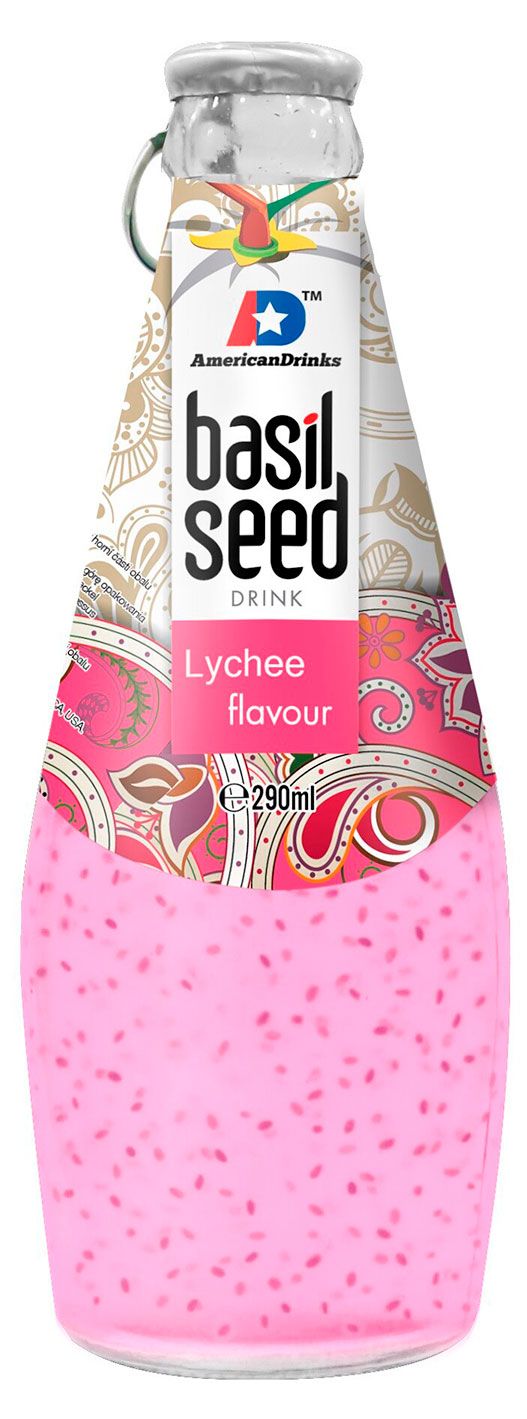 Вода, соки, напитки Напиток сокосодержащий Basil Seed Фантастический личи, 290 мл