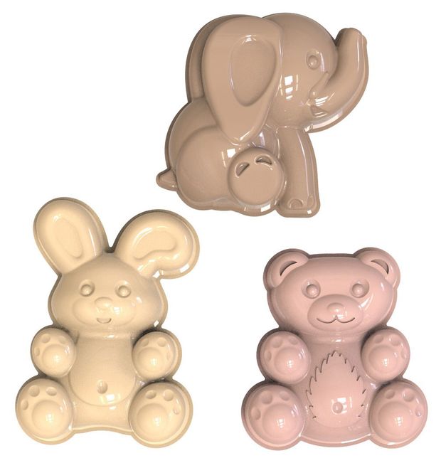 Формочки для песка НОРДПЛАСТ Эстетика 3 предмета в ассортименте 130₽