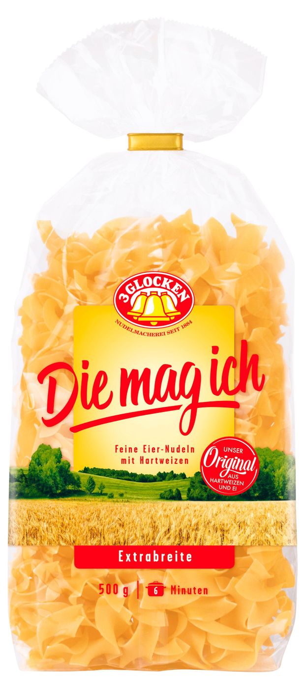 Макароны изделия 3 Glocken Extrabreite лапша 500 г 150₽