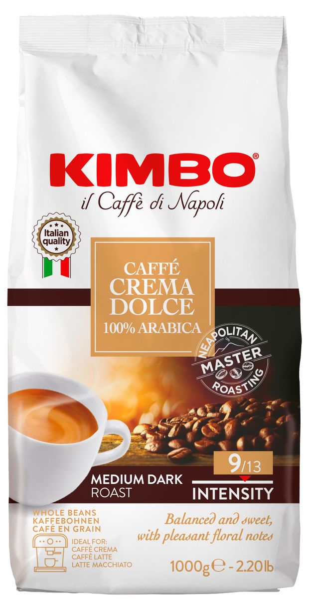 Кофе зерновой KIMBO Kimbo Creama Dolce Arabica, 1 кг