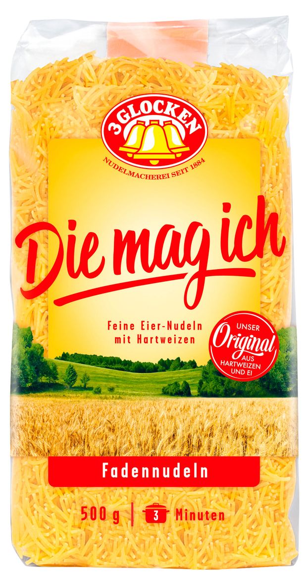 Макароны изделия 3 Glocken мелкая вермишель 500 г 150₽