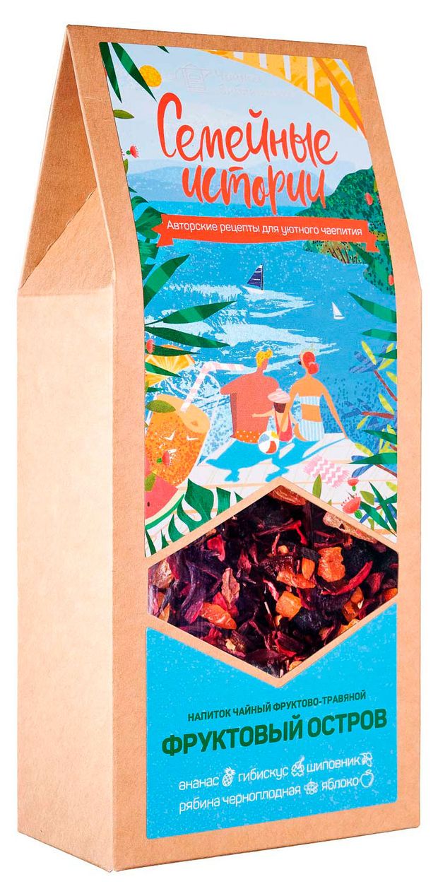 Напиток чайный Чайная библиотека Фруктовый остров, 100 г