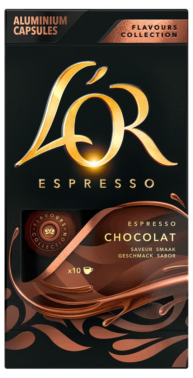 Кофе в капсулах Lor Espresso Chocolate Франция, 10 капсул