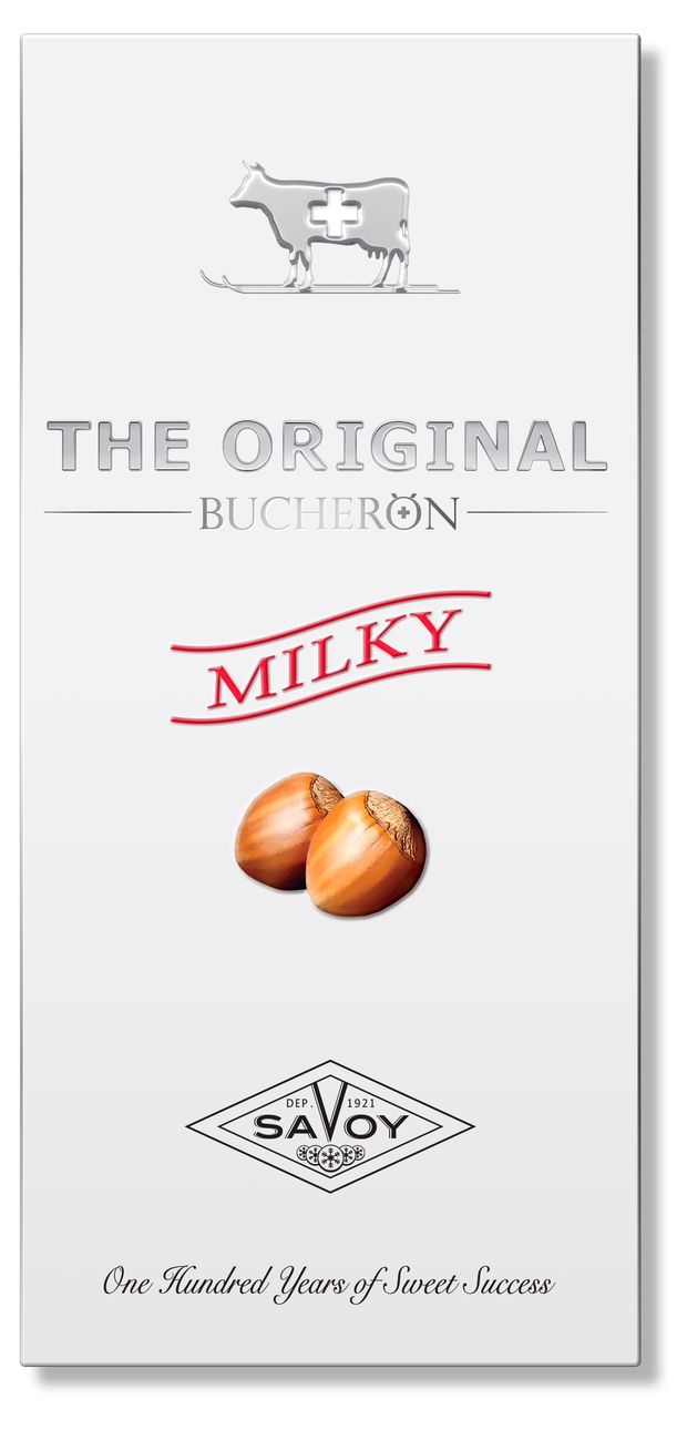 Шоколад молочный BUCHERON The Original с фундуком, 90 г