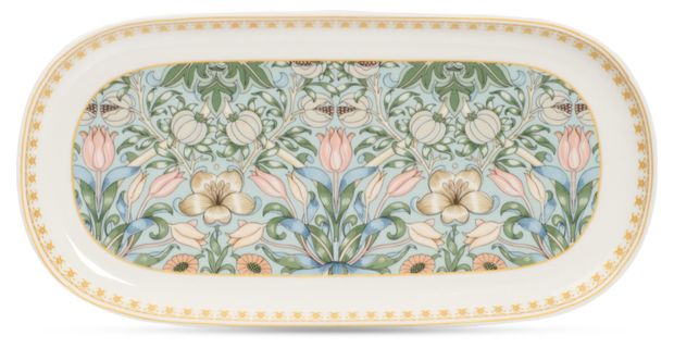 Блюдо овальное Fioretta Flowers, 24,4x12,5 см