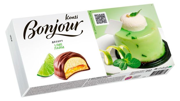 Десерт Bonjour Konti со вкусом лайма, 232 г