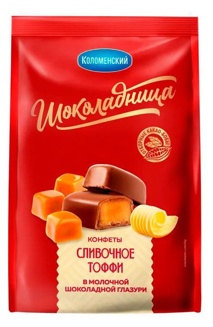 Конфеты шоколадные Коломенское Шоколадница со сливочным тоффи, 160 г