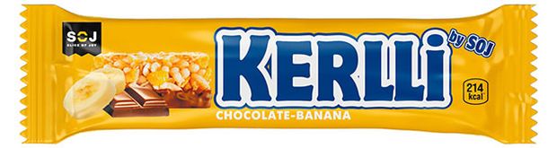 Батончик злаковый Kerlli с бананом в молочном шоколаде, 50 г