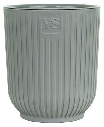 Горшок для цветов VipSet Эйва серый, 13,5 см