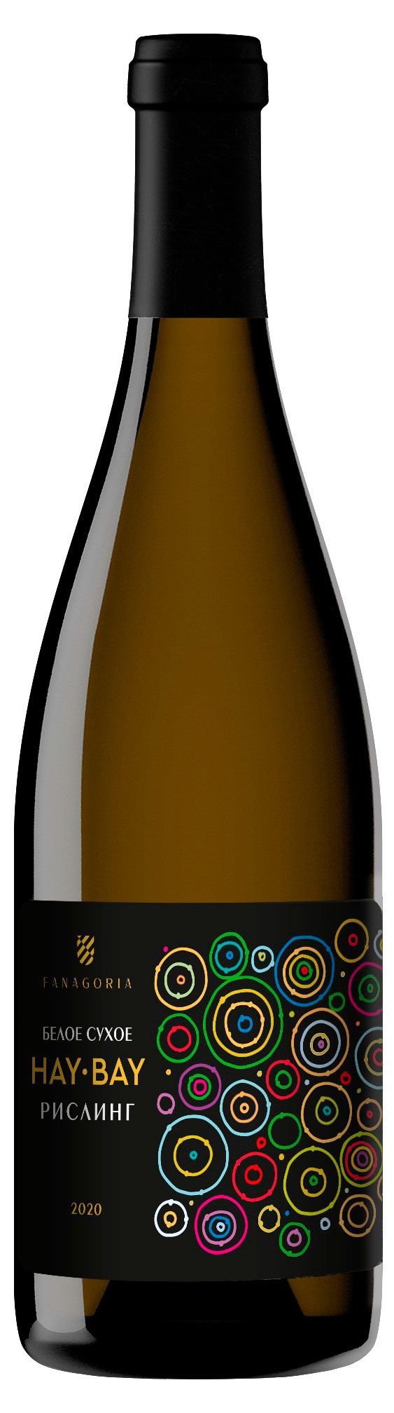 Вино Fanagoria Hay Bay Рислинг белое сухое Россия, 0,75 л