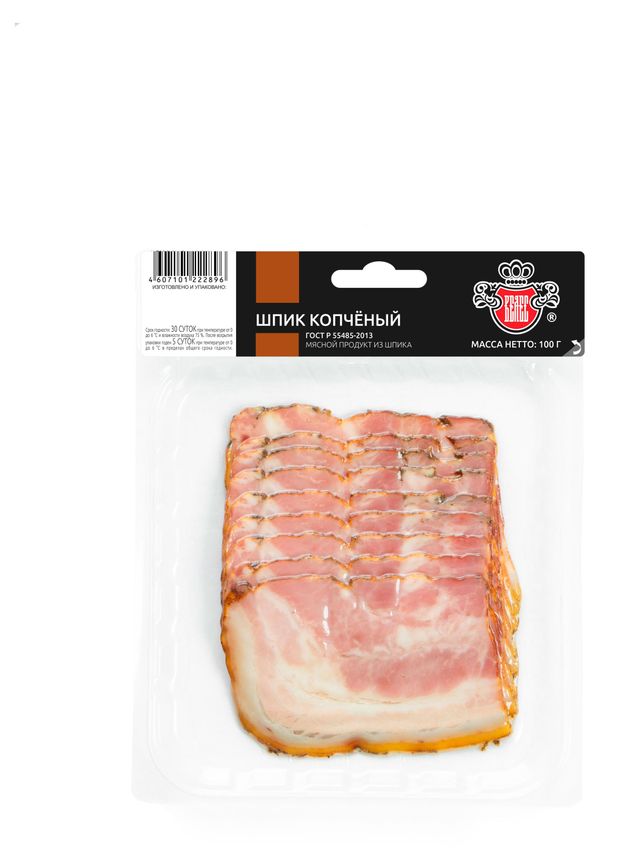 Шпик Велес Копченый нарезка 100 г 120₽