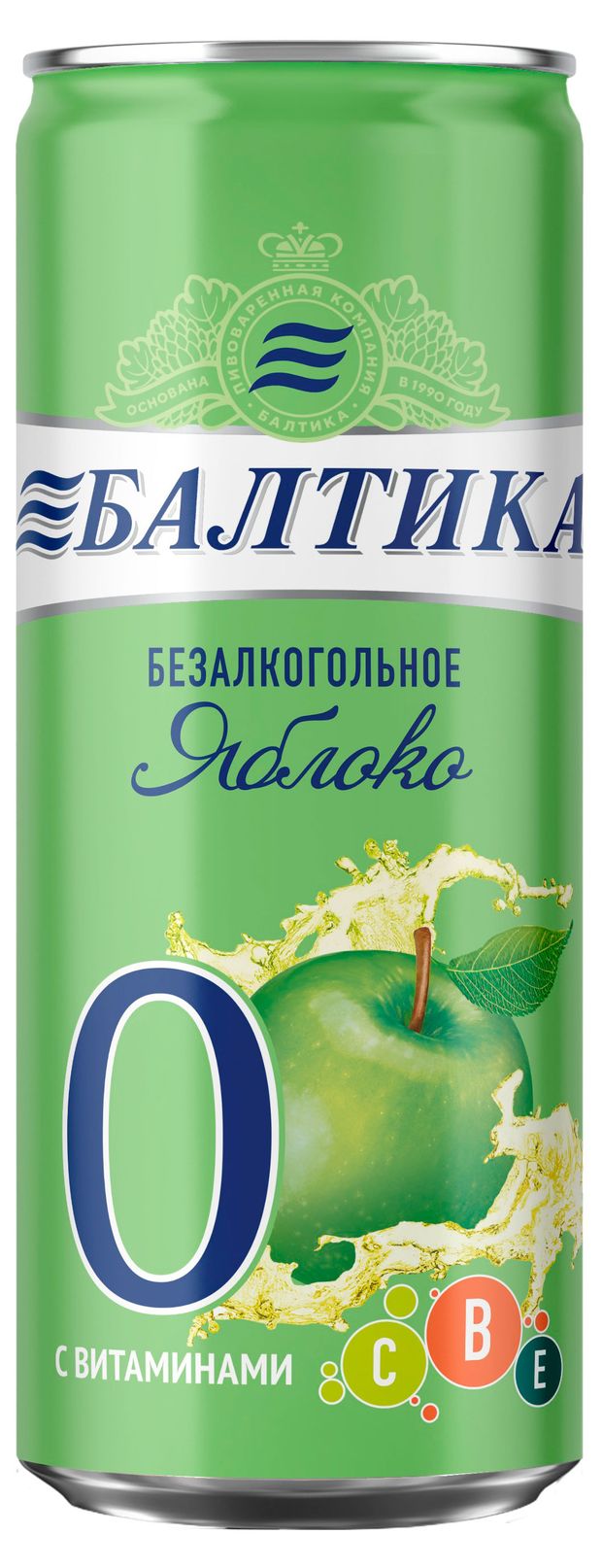 Пивной напиток безалкогольный Балтика Яблоко, 300 мл