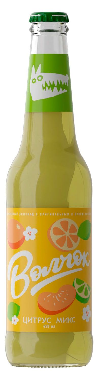 Напиток газированный Волчок Цитрусовый микс, 450 мл