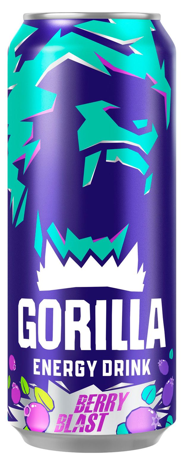 Напиток энергетический Gorilla Berry Blast с черникой и черной смородиной, 450 мл