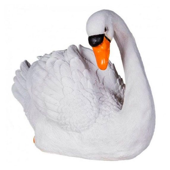 Фигура садовая ТПК Полиформ Лебедь, 56 см