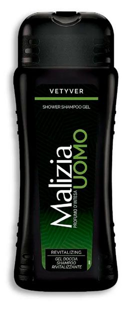 Шампунь и гель для душа Malizia мужской 2в1 Malizia VETYVER, 500 мл