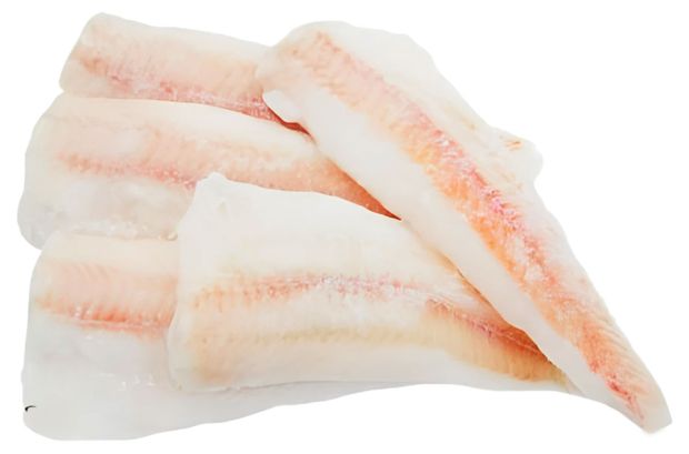 Минтай замороженный филе без кожи вес 530₽