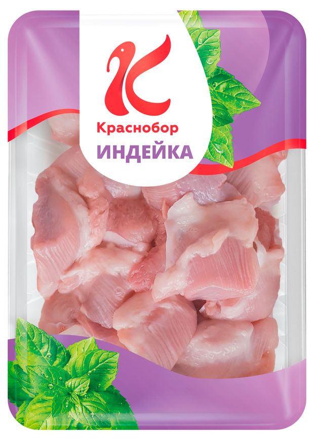 Полуфабрикат из мяса индеек Краснобор Ассорти для тушения охлажденный 500 г 186₽