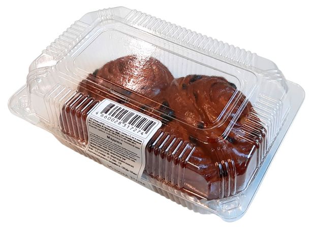 Изделие сдобное слоеное Пекарь Вензель Мадлен с изюмом и ромовым сиропом 2шт, 270 г