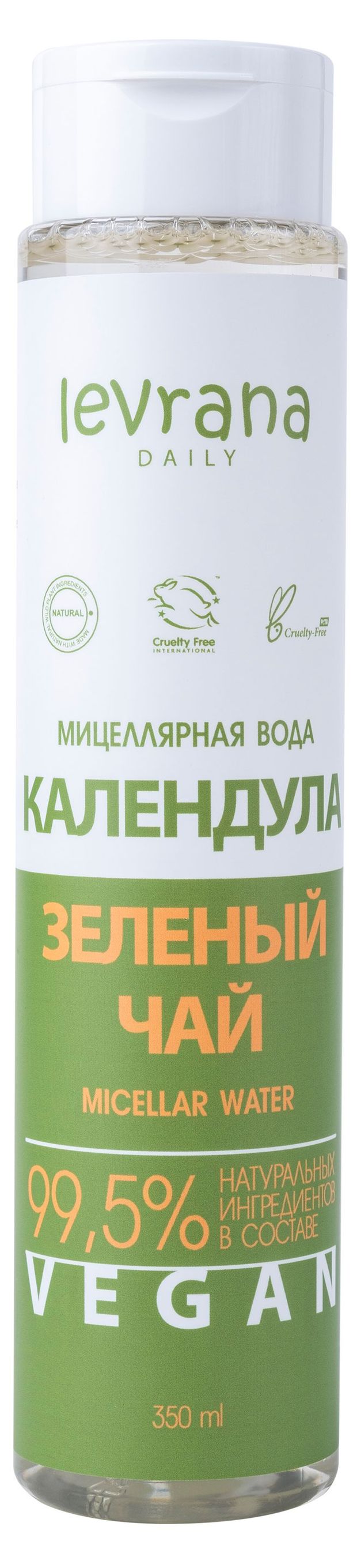 Мицеллярная вода Levrana календула зеленый чай, 350 мл
