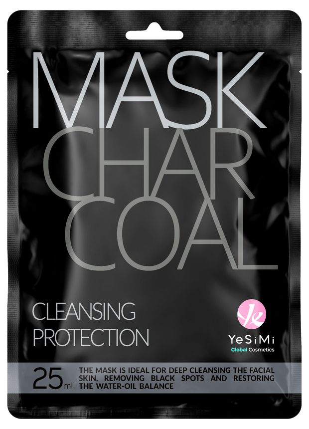 Маска для лица YeSimi с древесным углем, 25 мл