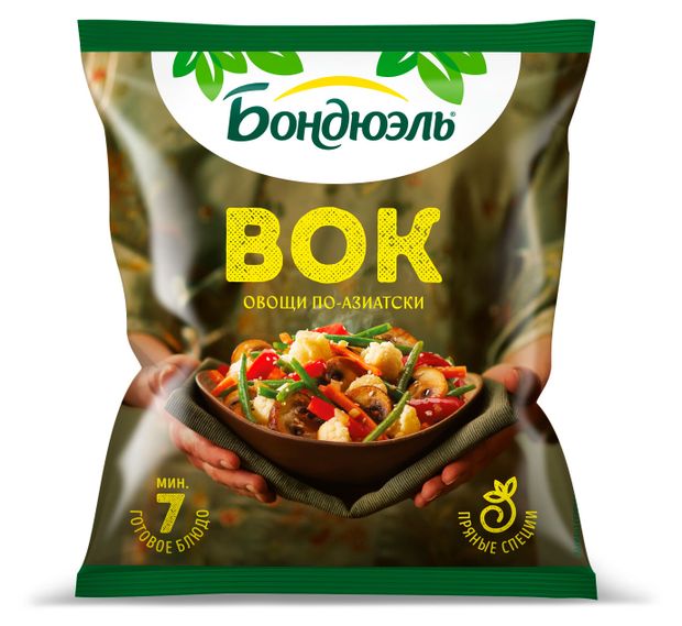 Смесь овощная Bonduelle Вок овощи по-азиатски быстрозамороженная, 400 г