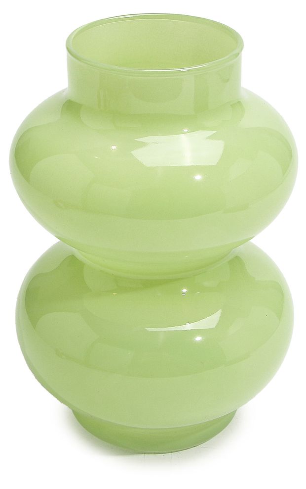 Ваза Actuel зеленая фигурная, 18 см