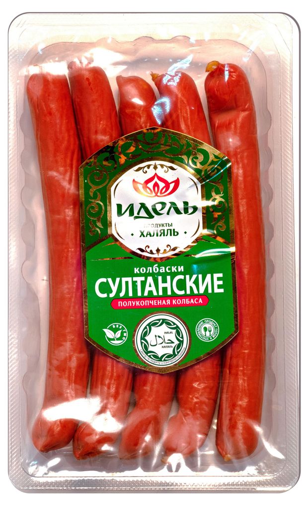 Колбаски полукопченые Султанские Халяль 300 г 274₽