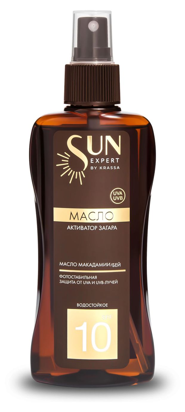 Масло-активатор загара Krassa SPF 10, 180 мл