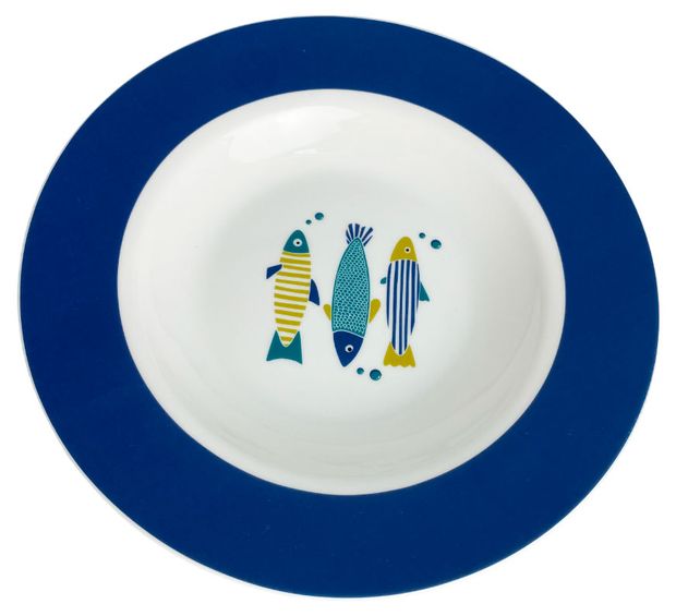 Тарелка суповая Royal Rabbit Cup Рыбки, 21,6 см